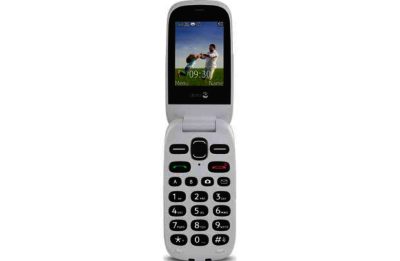 Sim Free Doro 631 Graphite Flip Phone - Pale Rose
